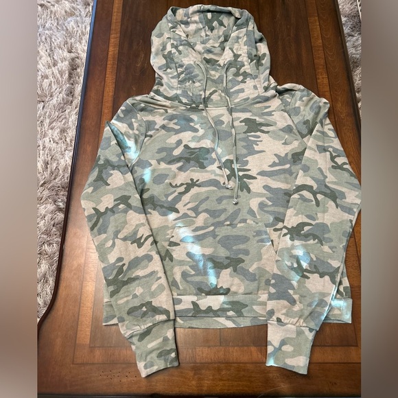 True Craft Green Camouflage Hoodie-Kids Unisex XL - Picture 1 of 2